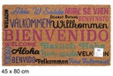 Felpudo coco Bienvenido 45x80 cm