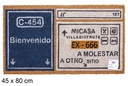 Felpudo coco Señal tránsito 45x80 cm