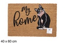 Felpudo coco gato My Home 40x60 cm