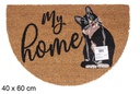 Felpudo coco Gato my home semiluna 40x60 cm