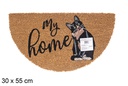 Felpudo coco Gato my home semiluna 30x55 cm