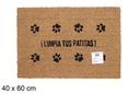 Felpudo coco Huellas 40x60 cm