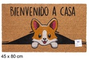 Felpudo coco Bienvenido a casa 45x80 cm