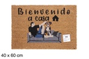 Felpudo coco Bienvenido a casa sofá 40x60 cm