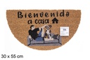 Capacho de coco Bienvenido a casa 30x55 cm