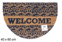 Felpudo coco Welcome semiluna 40x60 cm