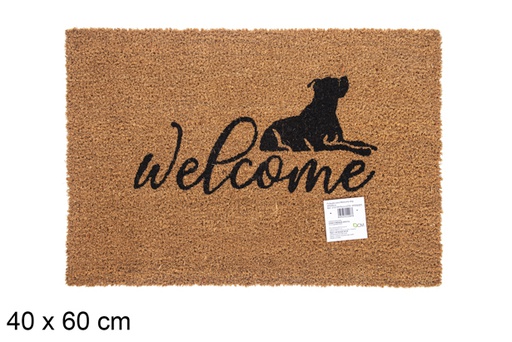 [115739] Zerbino Welcome Dog cocco 40x60 cm