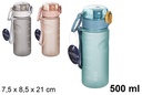 Botella de agua color mate surtido 500 ml