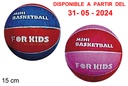 Balón decorado baloncesto multicolor 15 cm