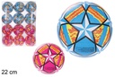 Balón plástico decorado estrella multicolor 22 cm