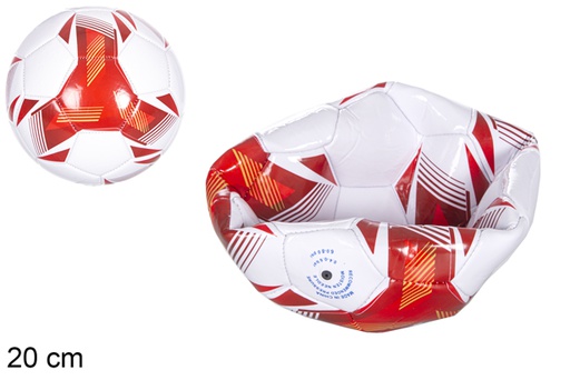 [115826] Ballon dégonflé de football Team rouge 20 cm