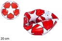 Classic red star plastic soccer ball 20 cm