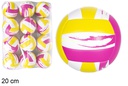 Balón de voleibol clásico tricolor 20 cm