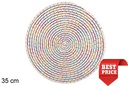 Salvamantel de algodón blanco/multicolor 35 cm