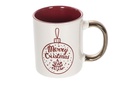 Taza cerámica con asa metal decorada Navidad diseños surtidos