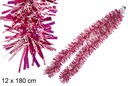 Wide boa fuchsia Snow 12x180 cm