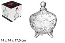 Bombonera cristal Shanghai 14x17,5 cm