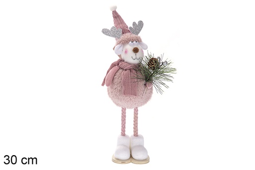 [116918] Pink reindeer doll 30 cm