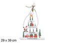 Ciondolo albero di Natale in legno 29x39 cm