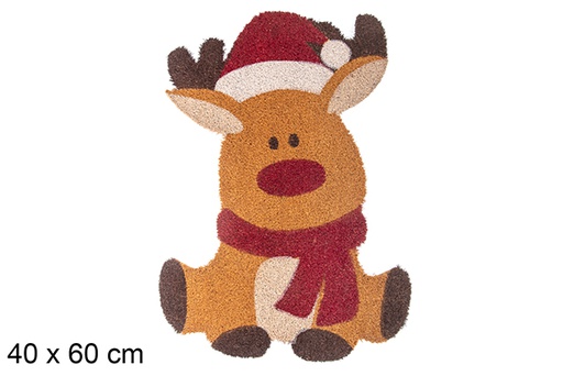 [117020] Paillasson renne de Noël 40x60cm