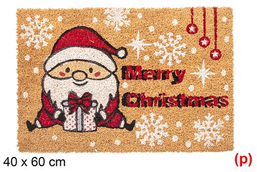 [117024] Felpudo papa noel sentado Merry Christmas 40x60cm