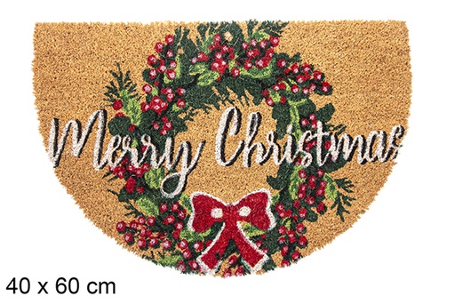 [117038] Felpudo semiluna Merry Christmas 40x60cm