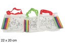 Bolsa tela decorada Navidad 5 modelos 22x20 cm  