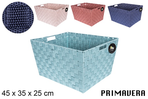 [117094] Spring colored nylon basket 45x35 cm