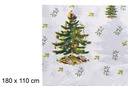 Nappe de Noël PVC assortie 180x110 cm