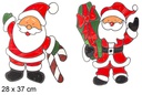 Adhesivo gel Papa Noel decorar ventana modelo surtido 28x37 cm