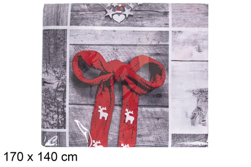 [117250] Mantel decoración navideña 170x140cm