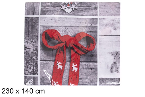 [117251] Nappe décoration de Noël 230x140cm
