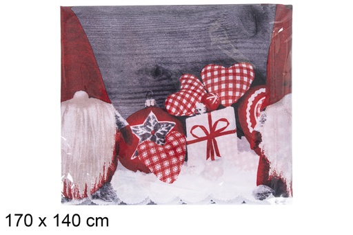 [117252] Nappe décoration de Noël 170x140cm
