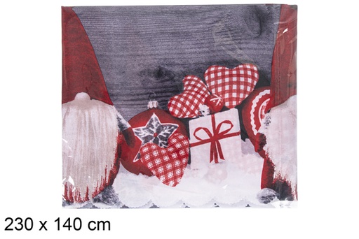 [117253] Mantel decoración navideña 230x140cm