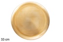 Plato redondo oro brillo 33 cm