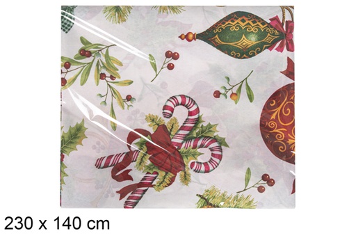 [117259] Mantel decoración navideña 230x140cm