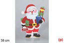 Papai Noel com pacotes de presentes Merry Christmas 38 cm