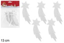 Pack 5 estrellas Navidad poliestireno 13 cm 