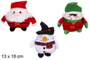 Peluche Navidad surtido 18x13 cm