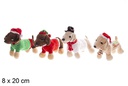Peluche perro terciopelo surtido 8x20 cm