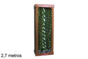 Expositor espumillón espiral Navidad verde/blanco 8x270 cm