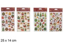 Pegatinas decoración Navidad surtido 25x14 cm