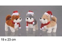 Peluche perro con gorro ladra y camina colores surtidos