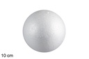 Boule de décoration de Noël en polystyrène 10 cm