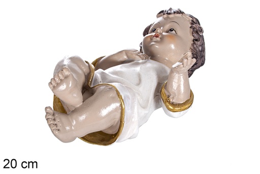 [117857] Figurine Enfant Jésus en résine 20 cm