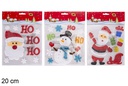 Adhesivo navideño gel para ventana surtido 20 cm