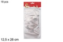 Pack 18 bolsas regalo PVC transparente 12,5x26 cm  