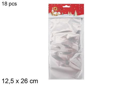 [118062] Pack 18 transparent PVC gift bags 12,5x26 cm