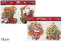 Pack 2 adhesivos ventana Navidad 18 cm