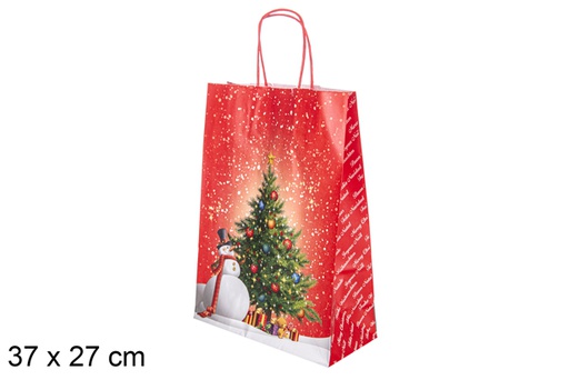 [118297] Bolsa regalo decorada Navidad 37x27 cm